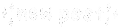 New Post Words Sticker