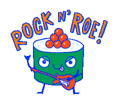 Rock And Roll Sticker by Steph Stilwell