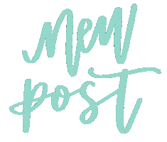 New Post Calligraphy Sticker