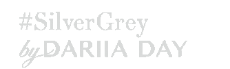 Silver Silk Sticker by by Dariia Day
