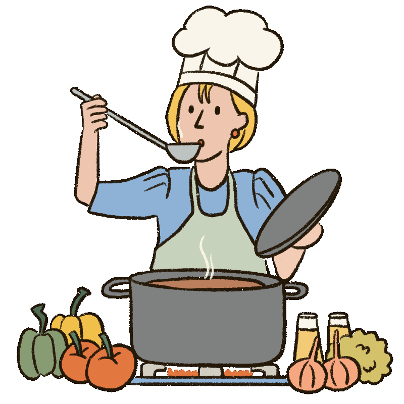 Food Cooking Sticker by Carolynn for iOS & Android | GIPHY