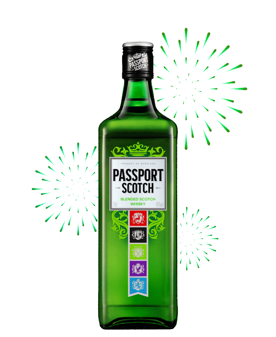 Passport Scotch Sticker