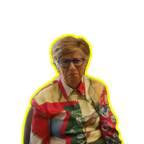 Sad Old Lady Sticker by Offline Granny!