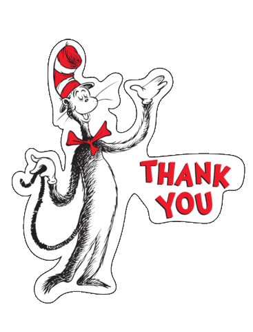 Cat In The Hat Thank You Sticker By Drseuss For Ios & Android | Giphy