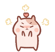 Angry Hamster Sticker by katherine