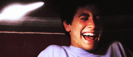 reaction laughing jake gyllenhaal donnie darko insanity