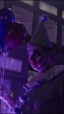 Halloween Horror Nights Clown GIF by Universal Destinations & Experiences