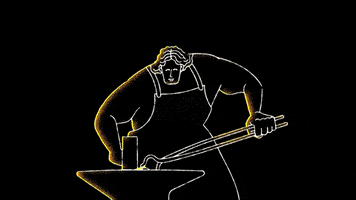 Animation Blacksmith GIF by michael tripolt / atzgerei