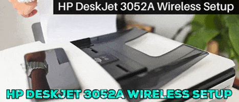 Hp Deskjet 3052A Wireless Setup GIF