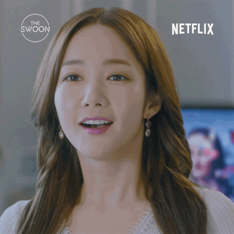 TV gif. Park Min-young as Sung Deok-mi on Her Private Life gasps and smiles, practically melting from cuteness as she says, “Awww.”