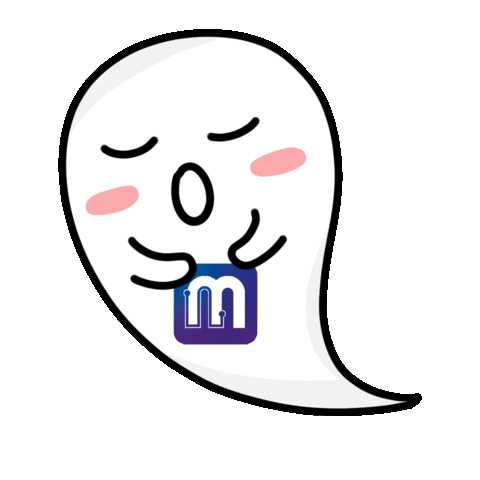 Halloween Ghost Sticker by Magknit