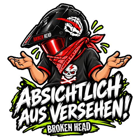 Sorry Chuck Sticker by Broken Head