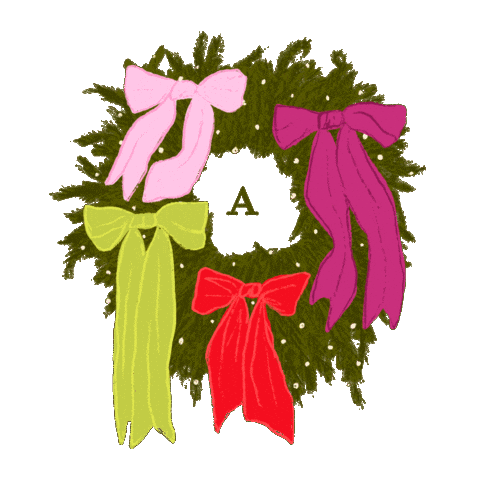 Bow Wreath Sticker by Anthropologie