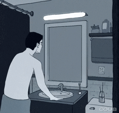 universe mirror book of mirrors GIF