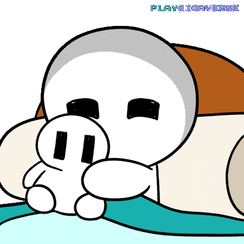 Tired Good Night Sticker by Playgigaverse