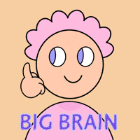 Big Brain Thinking GIF by Fatman