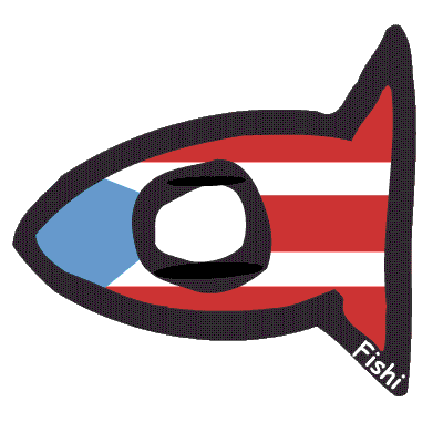 Puerto Rico Flag Sticker by Fishi.World