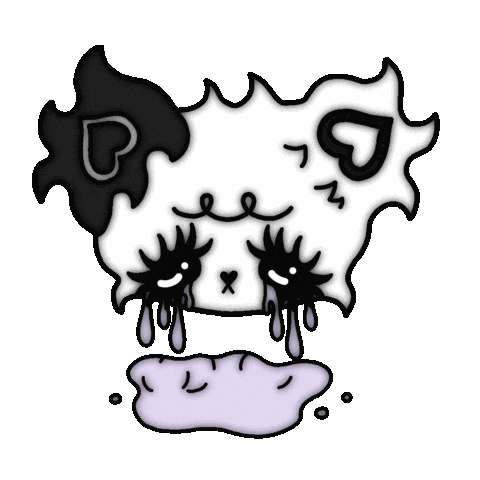 Sad Too Much Sticker by Lilac's World