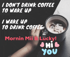 Mornin Mii Lucky GIF