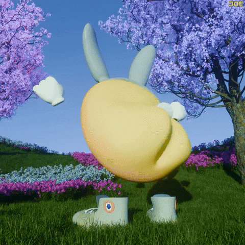 Shaking Easter Bunny GIF by TheJoeCoin