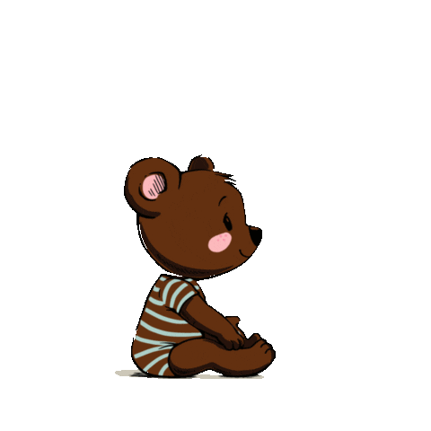 Teddy Bear Love Sticker by Aqua_Carpatica
