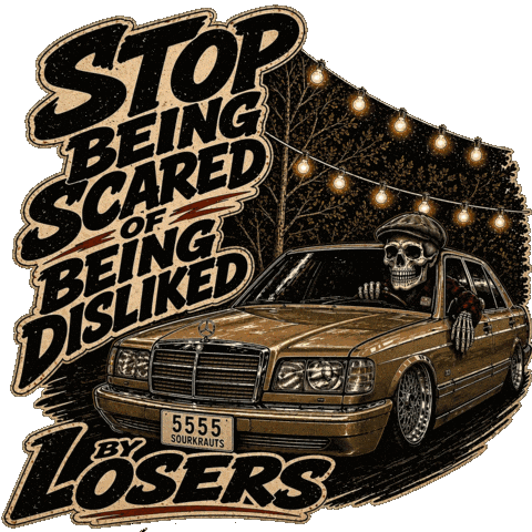 Loser Mercedes Sticker by sourkrauts