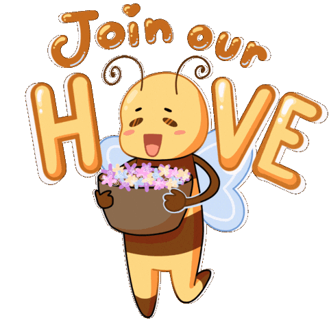 Bees Sticker by cnhkeyclub