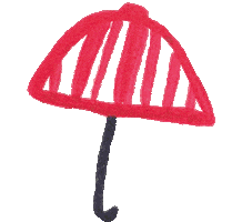 Umbrella Sticker by Lennebelle Jewelry
