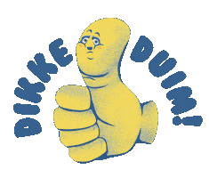 Dikke Dikkeduim Sticker