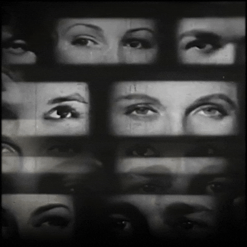 Watching Black And White GIF