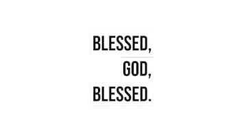 Blessed God Blessed Sticker