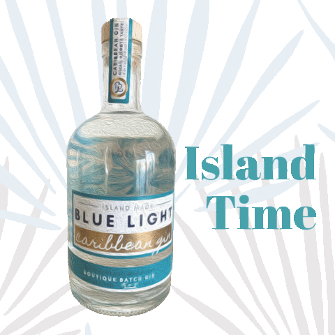 Blue Light Sticker by Blue Light Caribbean Gin