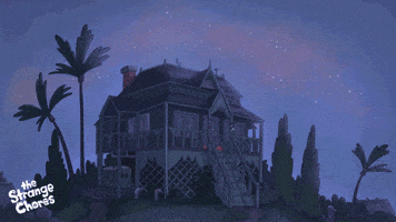 Ludo_Studio halloween house monster explosion GIF
