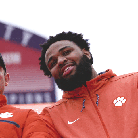 Clemson Football Smile GIF by Clemson Tigers