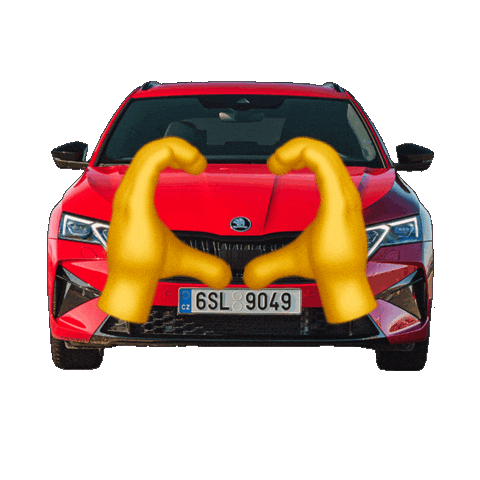 Car Driving Sticker by Škoda Global