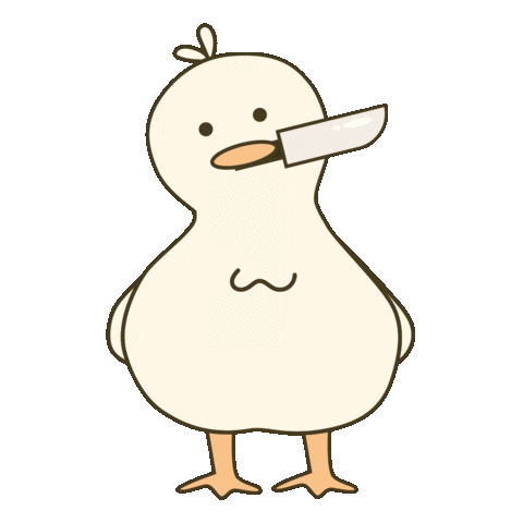 Illustration Duck Sticker