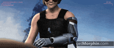 morphin sunglasses robot videogame cyberpunk GIF