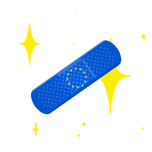 Stronger Together Sparkle Sticker by European Commission