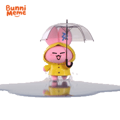 Water Raining Sticker by POPJOY