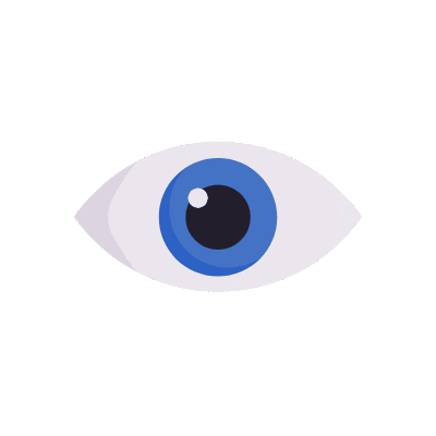 See Blue Eye Sticker by Wachstumstracker