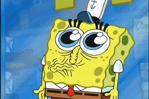 sad spongebob squarepants GIF