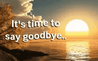 Time To Say Goodbye GIF by MOODMAN