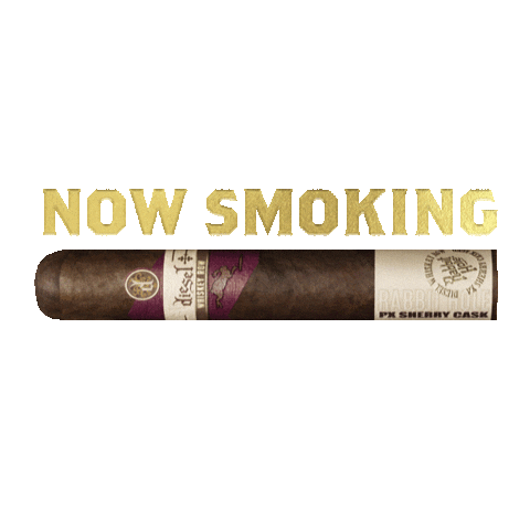 Rabbit Hole Smoke Sticker by Diesel Cigars