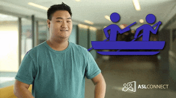 American Sign Language Canoeing GIF by ASL Connect