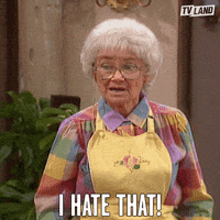 Hate It Golden Girls GIF by TV Land
