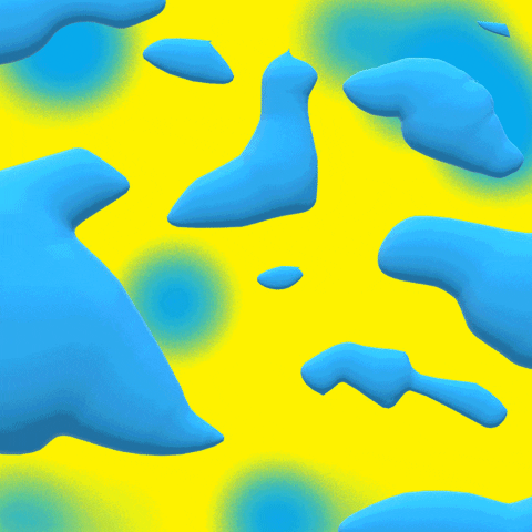 frumpygifs party blue crazy yellow GIF