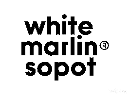 White Marlin Sopot Sticker