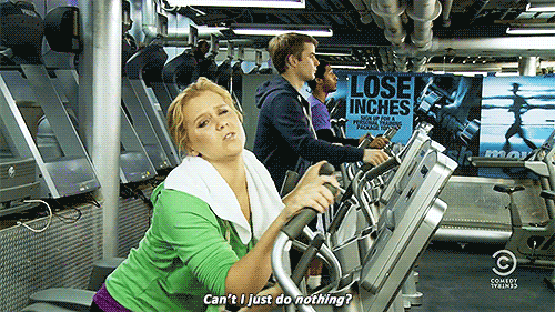 working out amy schumer GIF