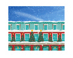 London Christmas Sticker by Fortnum & Mason