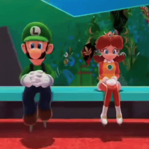 Super Mario Couple GIF
